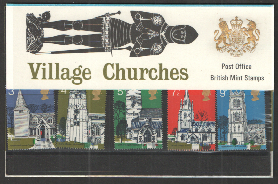 (image for) 1972 Village Churches Royal Mail Presentation Pack 41